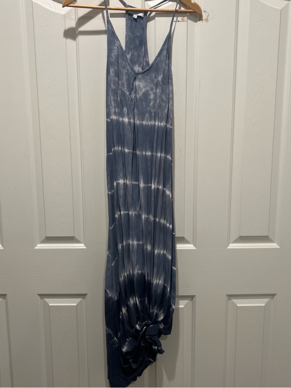 Michael Stars Blue Tie-Dye Racerback Maxi